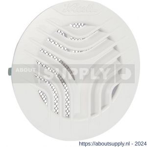 Nedco ventilatierooster diameter 110 mm wit met klemmen met gaas - S24003300 - afbeelding 1