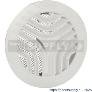 Nedco ventilatierooster diameter 125 mm wit met klemmen met gaas - S24003302 - afbeelding 1
