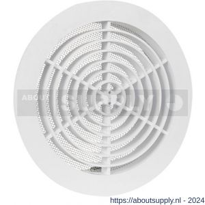 Nedco ventilatierooster diameter 160 mm wit met klemmen met gaas - S24003304 - afbeelding 1