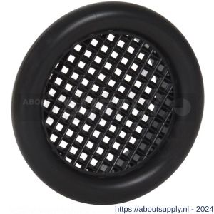 Nedco ventilatierooster diameter 45 mm met kraag PS kunststof zwart - S24003343 - afbeelding 1
