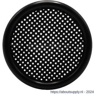 Nedco ventilatierooster diameter 56 mm met kraag PS kunststof zwart - S24003355 - afbeelding 1