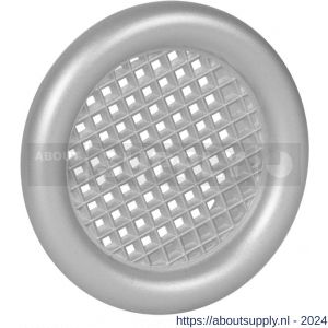 Nedco ventilatierooster diameter 56 mm met kraag PS kunststof aluminium - S24003345 - afbeelding 1