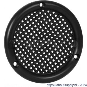 Nedco ventilatierooster diameter 45 mm vlak PS kunststof zwart - S24003384 - afbeelding 1