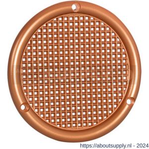 Nedco ventilatierooster diameter 56 mm vlak PS kunststof roodkoper - S24003398 - afbeelding 1