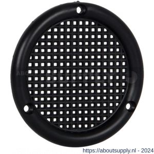 Nedco ventilatierooster diameter 73 mm vlak PS kunststof zwart - S24003403 - afbeelding 1