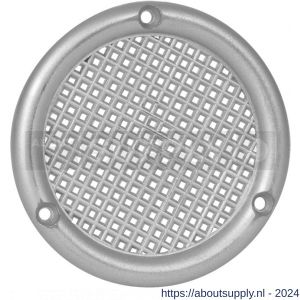 Nedco ventilatierooster diameter 73 mm vlak PS kunststof aluminium - S24003409 - afbeelding 1