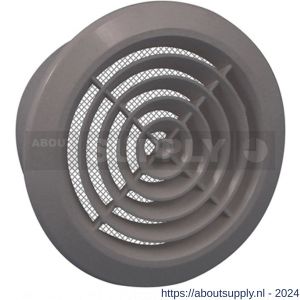 Nedco ventilatierooster rond 100 mm grijs - S24002482 - afbeelding 1
