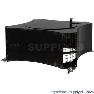 Nedco ventilatie schoorsteenkap laag model 8-kantig zwart - S24003227 - afbeelding 1