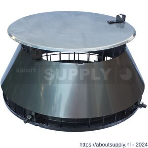 Nedco ventilatie schoorsteenkap Aero diameter 80-250 mm RVS - S24003231 - afbeelding 1