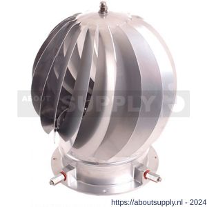 Nedco ventilator windgedreven rotorkap Neo tot diameter 200 mm RVS - S24003756 - afbeelding 1