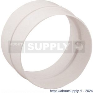 Nedco ventilatie afvoerslang buisverbinder diameter 100 mm kunststof wit - S24001058 - afbeelding 1