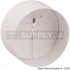 Nedco ventilatie vlinderklep diameter 100 mm ABS kunststof wit - S24003762 - afbeelding 1