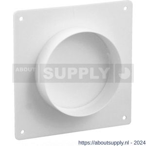 Nedco ventilatie afvoerslang buisverbinder diameter 100 mm kunststof wit - S24001036 - afbeelding 1
