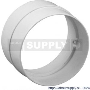 Nedco ventilatie afvoerslang buisverbinder diameter 125 mm kunststof wit - S24001053 - afbeelding 1