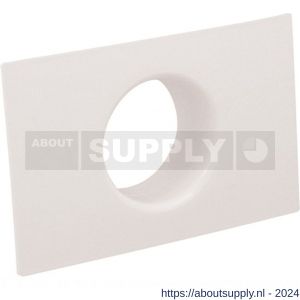 Nedco ventilatie aansluitbus diameter 100 mm op plaat kunststof wit - S24001007 - afbeelding 1