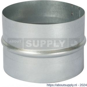 Nedco ventilatie afvoerslang buisverbinder diameter 100 mm gegalvaniseerd staal - S24001080 - afbeelding 1