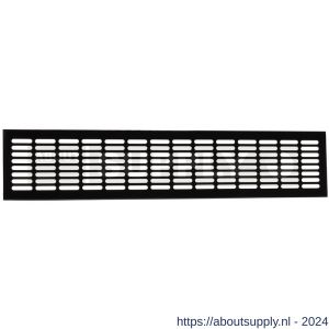Nedco aluminium meterkast-plintrooster 500x100 mm zwart - S24004027 - afbeelding 1