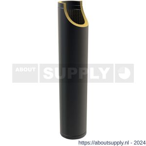 Nedco rookgasafvoer dubbelwandig 80 mm geluiddemper 100 cm RAL 9004 - S24000244 - afbeelding 1