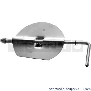 Nedco rookgasafvoer zwart staal 2 mm 150 mm klepsleutel - S24000916 - afbeelding 1