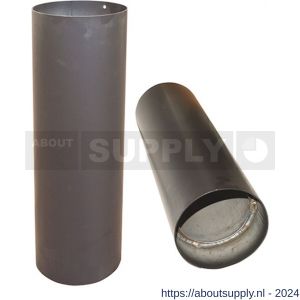 Nedco rookgasafvoer zwart staal 2 mm 150 mm pijp 50 cm met condensring - S24000929 - afbeelding 1
