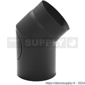 Nedco rookgasafvoer zwart staal 2 mm 180 mm bocht 30 graden - S24000934 - afbeelding 1