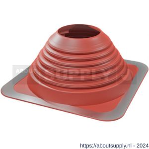 Nedco rookgasafvoersysteem Silicone dakdoorvoer 0-45 graden diameter 101-178 mm rood (280x280mm) - S24000991 - afbeelding 1