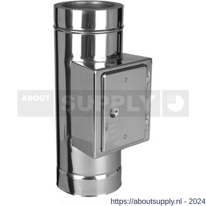 Nedco rookgasafvoer dubbelwandig 125 mm T-stuk met inspectieluik - S24000491 - afbeelding 1