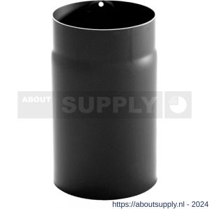 Nedco rookgasafvoer zwart staal 2 mm 130 mm pijp 25 cm - S24000905 - afbeelding 1