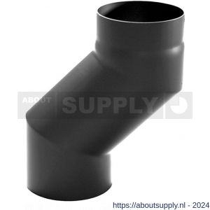 Nedco rookgasafvoer zwart staal 2 mm 150 mm S-bocht 12 cm - S24000921 - afbeelding 1