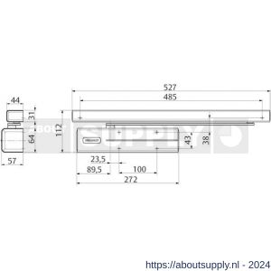 Assa Abloy Cam-Motion deurdranger EN 3-6 DC711-----D9005 - Y19502100 - afbeelding 2