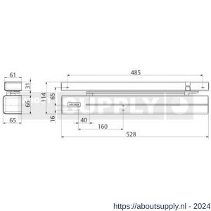 Assa Abloy Close-Motion deurdranger EN 3-6 DC700CM---D35-- - Y19502091 - afbeelding 2