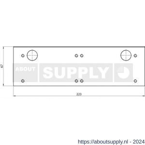 Assa Abloy montageplaat voor glasdeur DCA164-----EV1- - Y19502167 - afbeelding 2