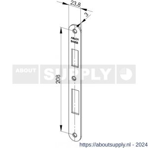 Abloy sluitplaat voor stompe deur EA325 - Y19502055 - afbeelding 2