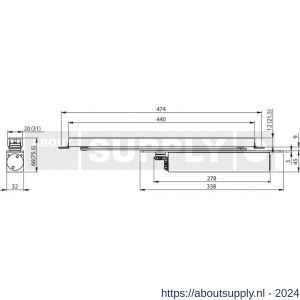 Assa Abloy Cam-Motion inbouw deurdranger EN 1-4 DC8408-----EV1- - Y19502110 - afbeelding 2