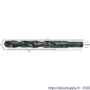 Labor AD001450 metaalboor DIN 338 HSS-R rolgewalst 14.5x114/169 mm afgedraaid 10 mm etui - S50300263 - afbeelding 1