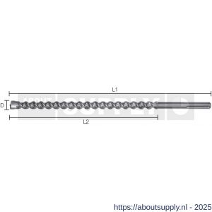 Labor GX251320 SDS Max Premium PGM hamerboor 4-snijder 25.0x1200/1320 mm clip - S50303951 - afbeelding 1