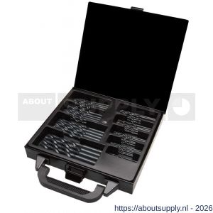 Labor KA020160 spiraal metaalborenkoffer DIN 338 HSS-R rolgewalst 80 delig 3.0-6.0 mm x 0.5 mm, 8 mm en 10 mm - S50304964 - afbeelding 1