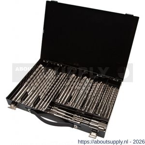Labor KA070082 SDS Plus Premium hamerborenkoffer 4-snijder 60 delig staal 6x110 mm en 6-8-10-12x160 mm - S50304957 - afbeelding 1