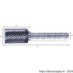 Labor RBUB0300 HM stiftfrees universele vertanding type B cilinder met kopvertanding 3.0x13/39 mm koker - S50303572 - afbeelding 1