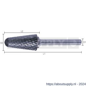 Labor RBUL1000 HM stiftfrees universele vertanding type L kegel met ronde kop 10.0x25/70 mm koker - S50303625 - afbeelding 1