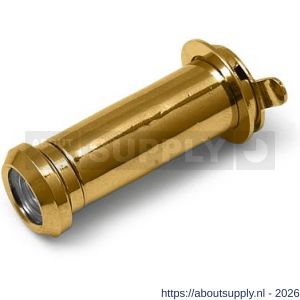 Dulimex DX DRS 161B deurspion 160 graden diameter 12 mm deurdikte 31-56 mm met afsluitklepje massief messing gepolijst - S30204283 - afbeelding 1