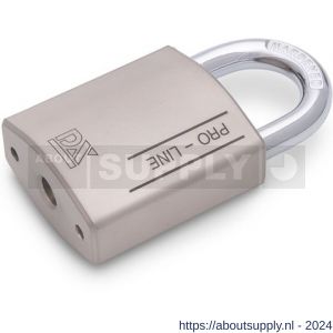 Dulimex DX HSPRO 40 O SE hangslot DX PRO-line 40 mm verschillend sluitend open beugel 3 sleutels en security card zilver - S30204140 - afbeelding 1