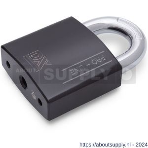 Dulimex DX HSPRO 60 O BE hangslot DX PRO-line SKG** 60 mm verschillend sluitend open beugel 3 sleutels en security card zwart - S30204147 - afbeelding 1