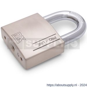Dulimex DX HSPRO 70 R SE hangslot DX PRO-line 70 mm verschillend sluitend uitneembare beugel 3 sleutels en security card zilver - S30204154 - afbeelding 1