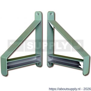 Dulimex DX ES DU WE ES DU WE dragerset links en rechts staal 160x200 mm wit - S30204989 - afbeelding 1