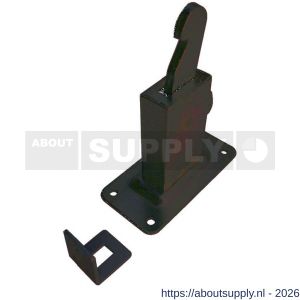 Dulimex DX DVZ HD W BE deurvastzetter heavy duty inclusief opvangoog wandmodel staal - S30205013 - afbeelding 1