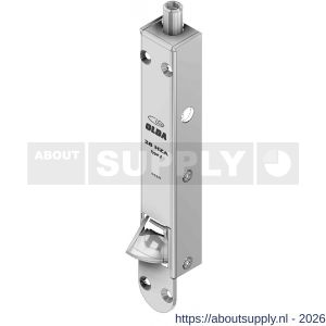 Olda 28 HZA 15 T1 automatische kantschuif type 28 HZA type 1 verlengde schoot +15 mm staal verzinkt voor houten deuren - S30205027 - afbeelding 1