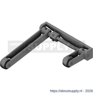 Olda 25 DK GR sluitvolgorderegelaar type 25 DK GR opbouw deurkozijn staal grijs - S30205003 - afbeelding 1