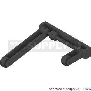 Olda 25 DK BL sluitvolgorderegelaar type 25 DK BL opbouw deurkozijn staal grijs - S30205004 - afbeelding 1