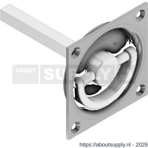 Olda 85 PM schuifdeur inbouwgreep type 85 PM staal verzinkt - S30205111 - afbeelding 1